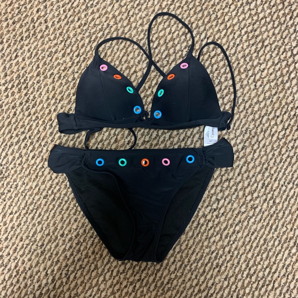 Black Bikini with colorful details